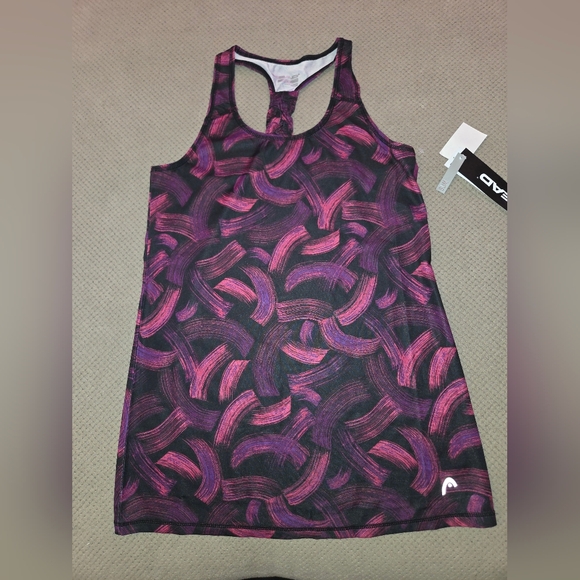New women's XS head slim dri-motion tank top pink purple & black - Picture 2 of 12